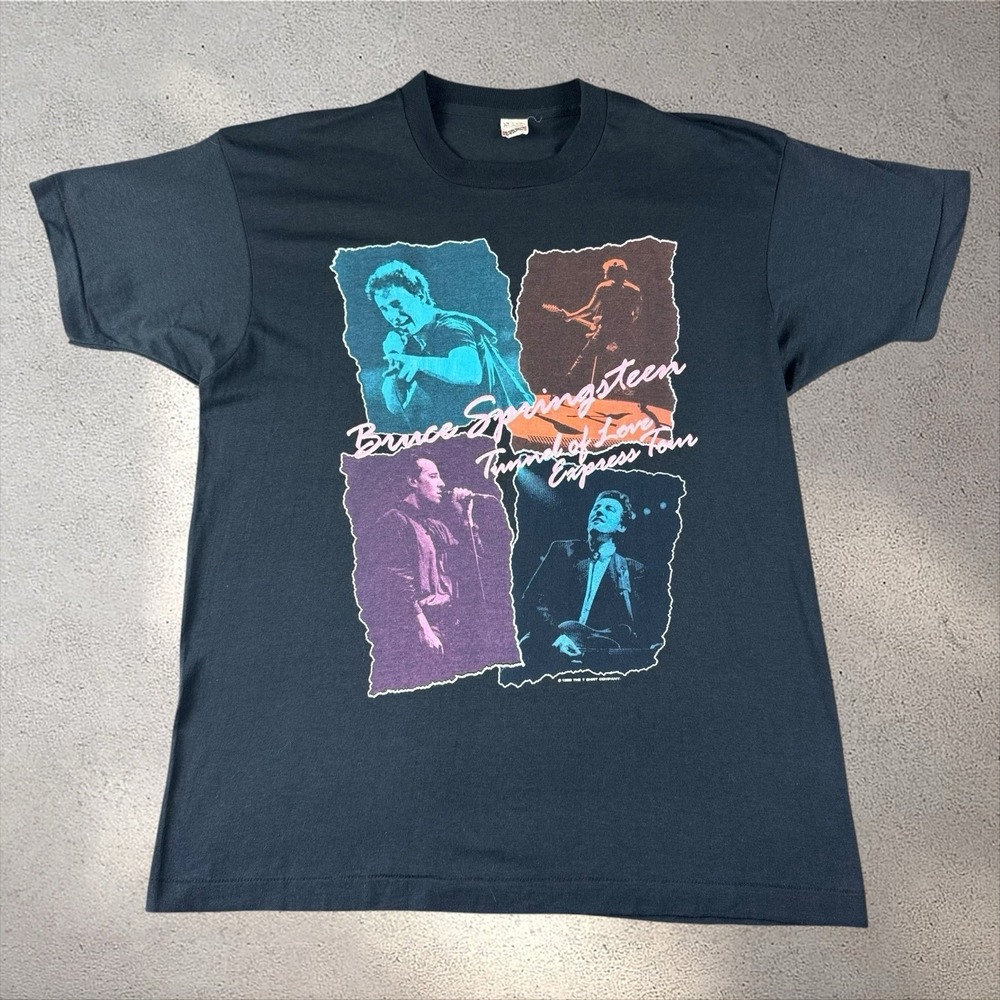 Vintage Bruce Springsteen Tunnel of Love Tour Shirt XL 80s Madison Square Garden